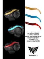 Crown Micro 6 Kişilik interkom Motosiklet Kask Bluetooth intercom kulaklık Seti CMMK-06 PLUS+ - Görsel 6