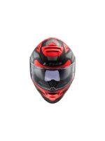 LS2 Storm Faster Mat Kırmızı-Tıtanıum Kask - Görsel 3