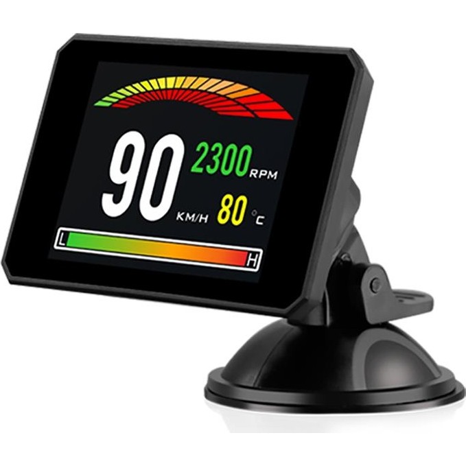 10500806672434.jpg Gplus P16 Hud Head Up Display Obd 48 Fonksiyonlu Araç Data Yansıtıcı Alarmlı Erken Uyarı Sistemi Hız Devir Gösterge Ekranı - Görsel 1