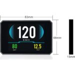 Gplus P16 Hud Head Up Display Obd 48 Fonksiyonlu Araç Data Yansıtıcı Alarmlı Erken Uyarı Sistemi Hız Devir Gösterge Ekranı - Görsel 5