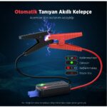 Ütraı Utraı Jstar One 22000MAH 2000A Jump Starter Taşınabilir Akü Takviye Cihazı ( Çanta + Pusula + Powerbank + LED Lamba) - Görsel 5