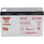Yuasa NP 12-6 6V 12Ah Bakımsız Kuru Akü