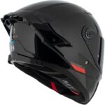 Mt Helmets Kask mt Thunder 4 Sv Solid A1 Gloss Black Şeffaf Vizör - Görsel 4