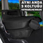 Oto Pandami Fiat Doblo 2 2010-2014 Uyumlu Siyah Ticari Tay Tüyü Koltuk Kılıfı - Görsel 7