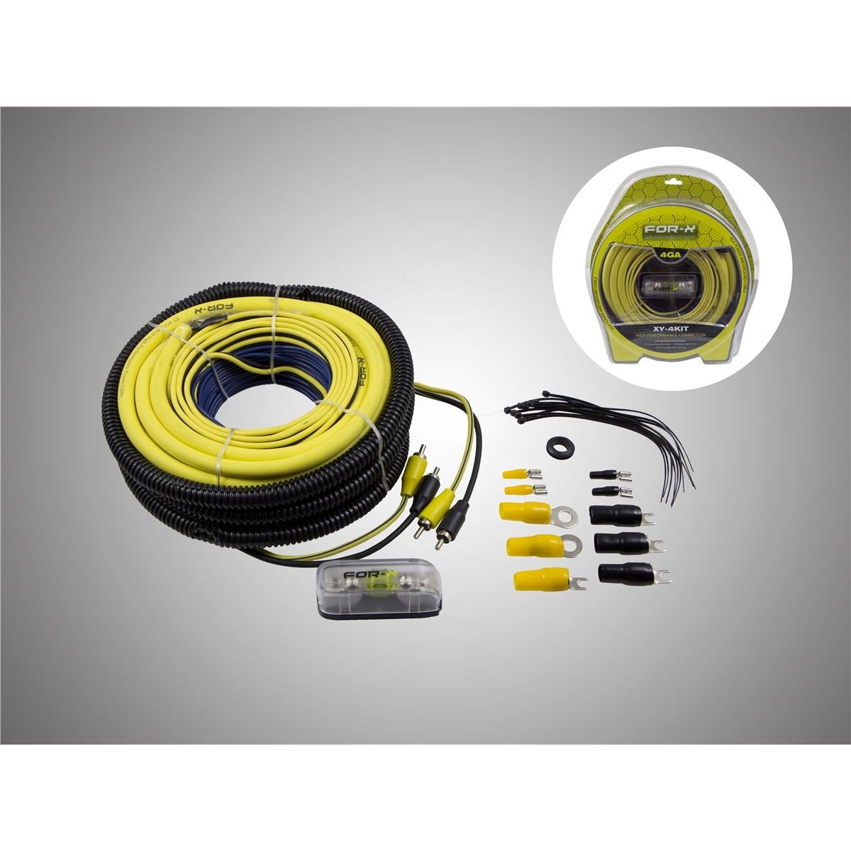 110000358860830.jpg For-X 4ga Amfi Kablo Seti Kaliteli – Profesyonel Anfi Kablosu Seti 4ga - Görsel 1