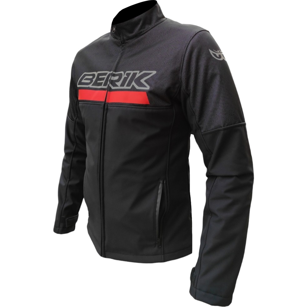 110000397954070.jpg Berik Peace Softshell Korumalı Motosiklet Montu Siyah - Görsel 1
