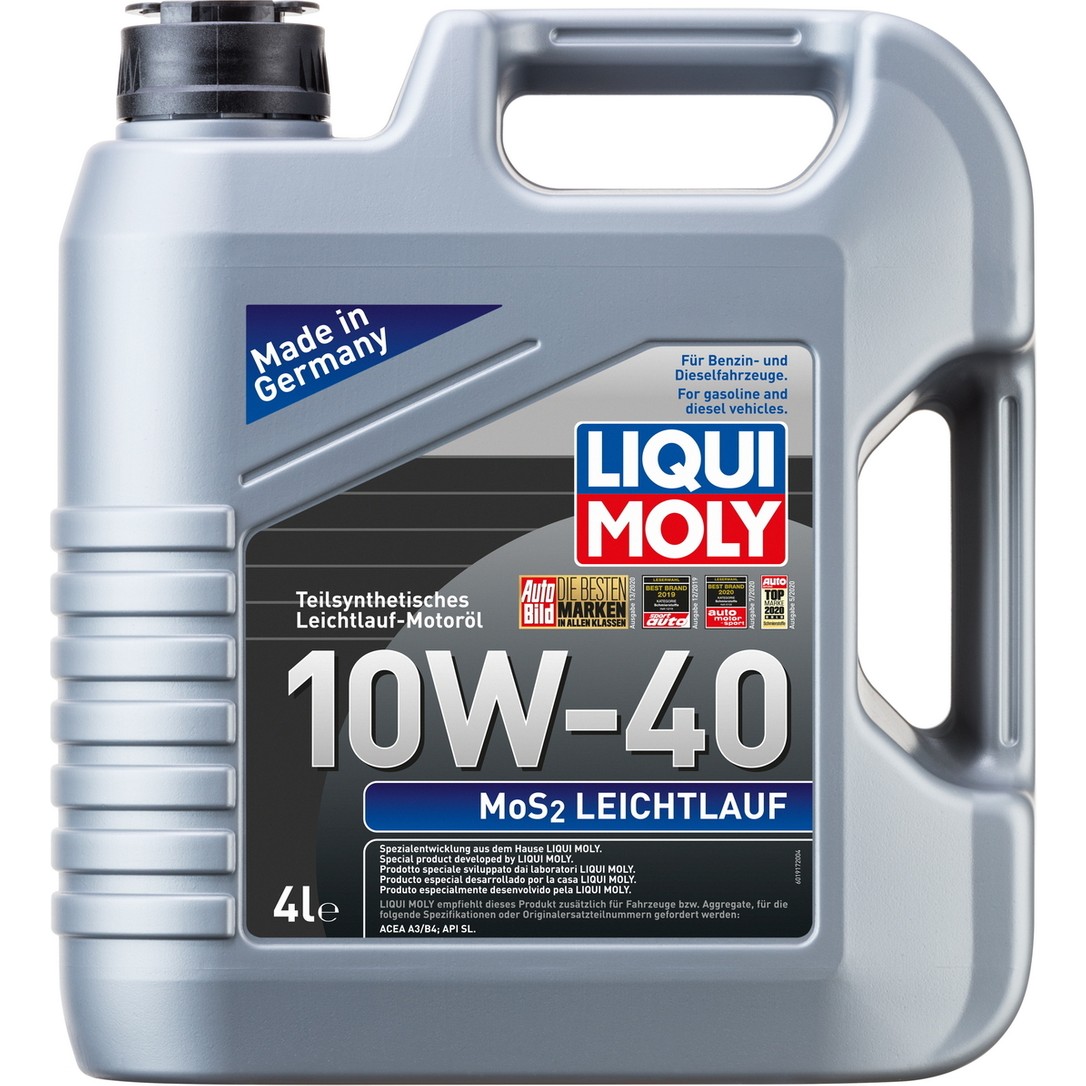 110000414840503.jpg Liqui Moly Mos2 Leichtlauf 10W-40 Motor Yağı 4lt. 6948 - Görsel 1