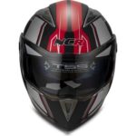 Ncr Çene Açılır Kask Vizörlü Kırmızı-Siyah Xl Beden Ece Belgeli - Görsel 2