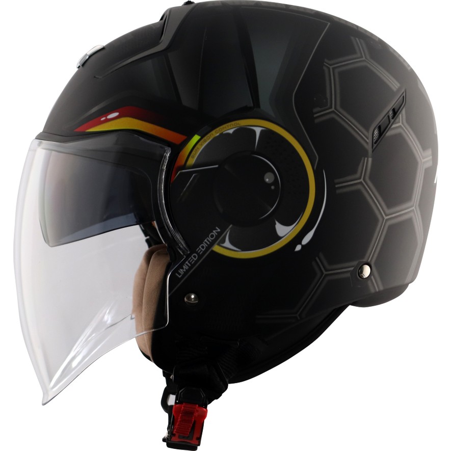 110000470618458.jpg Axor Striker Kask Hitman Black Grey Mat - Görsel 1