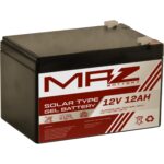 Maz Akü 12 Volt 12 Amper (Ah) Solar Jel VRLA Akü (Yeni Üretim)
