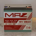 Maz Akü 12 Volt 20 Amper (Ah) Solar Jel Akü (Güneş Paneli Akü) - Görsel 4