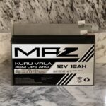 Maz Akü 12 Volt 12 Amper (Ah) Kuru Agm Vrla Güç Kaynağı Ups Akü - Görsel 2