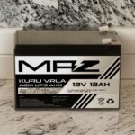 Maz Akü 12 Volt 12 Amper (Ah) Kuru Agm Vrla Güç Kaynağı Ups Akü - Görsel 3