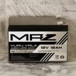Maz Akü 12 Volt 12 Amper (Ah) Kuru Agm Vrla Güç Kaynağı Ups Akü - Görsel 4