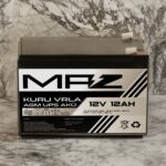 Maz Akü 12 Volt 12 Amper (Ah) Kuru Agm Vrla Güç Kaynağı Ups Akü - Görsel 5