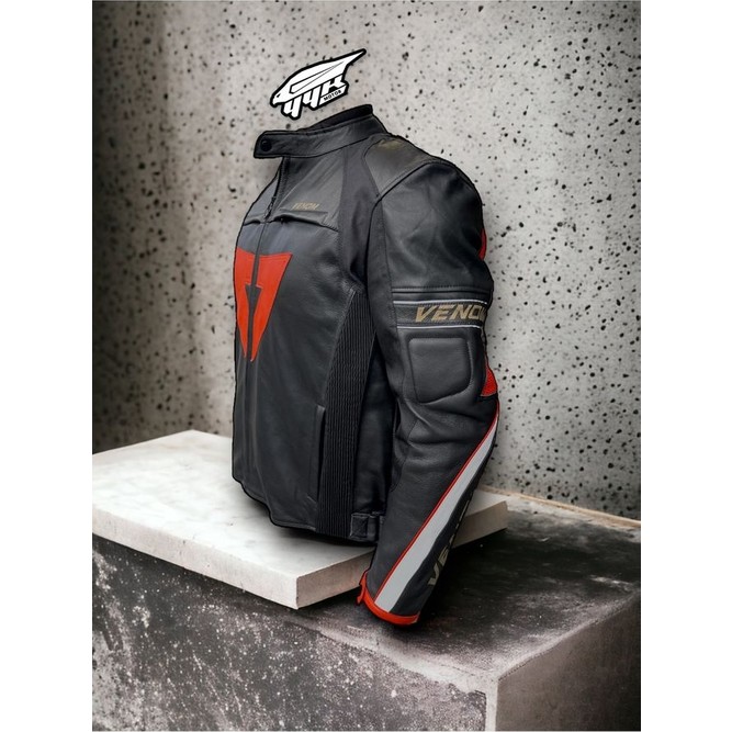 110000498213270.jpg Venom D1 Deri Ceket, Iç Astarlı Korumalı Motosiklet Montu(KALIPLAR DARDIR) - Görsel 1