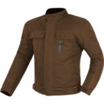 Ebakbak  Motosiklet Montu Omuz Dirsek Sırt Ful Korumalı Dört Mevsim Pamuk Balmumu Kumaş Kahverengi