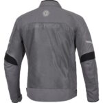 Ebakbak Motosiklet Yazlık File Mont Full Korumalı File Kanvas Kumaş Görünmez Reflektör Logo Motor Montu Gri - Görsel 2