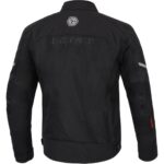 Ebakbak Motosiklet Yazlık File Mont Full Korumalı Kanvas Kumaş Görünmez Reflektör Logo Motor Montu Siyah - Görsel 2