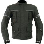 Ebakbak Motosiklet Montu Maxdura Kumaş 4 Mevsim Titanyum Korumalı Kışlık Uzun Motor Mont Siyah