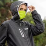 Ebakbak  Motosiklet Korumalı Yağmurluk Yırtılmaz Poliamid Membran Kumaş Stopwater Corta Vento Yağmurluk Black ANL0590BL - Görsel 3