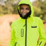 Ebakbak Motosiklet Korumalı Yağmurluk Yırtılmaz Poliamid Membran Kumaş Stopwater Corta Vento Yağmurluk Neon - Görsel 2