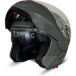 Çene Açılır Kask Vizörlü Koyu Nardo Ece Belgeli - Görsel 2