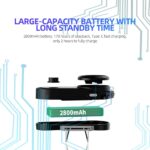 Motosiklet Bluetooth Kask Kulaklık Interkom, 2800MAH, Bluetooth 5.2, Su Geçirmez Intercom 3 LED Işık - Görsel 5