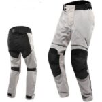 Ebakbak  Motosiklet Pantolonu Korumalı Yazlık Aşınmaya Dirençli Kumaş Yan Destek Pedi Motor Pantolon Beyaz