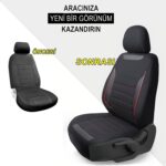 Z&C MAXTECH Chery Tiggo Uyumlu Özel Tasarım Oto Koltuk Kılıfı Seti Smart K - Görsel 4