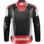 Motosiklet Montu 4 Mevsim Deri ve Maxdura Kumaş Racing Mont Pu Leather Black-Red - Görsel 2