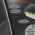 Opel Mokka Uyumlu Özel Tasarım Oto Koltuk Kılıfı Seti Star B - Görsel 4