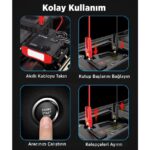 Ütraı Utraı Jstar 5 24000MAH 2000A Jump Starter Taşınabilir Akü Takviye Cihazı + Lastik Şişirme Hava Kompresörü ( Çanta + LCD Ekran + Powerbank + LED Lamba) - Görsel 3