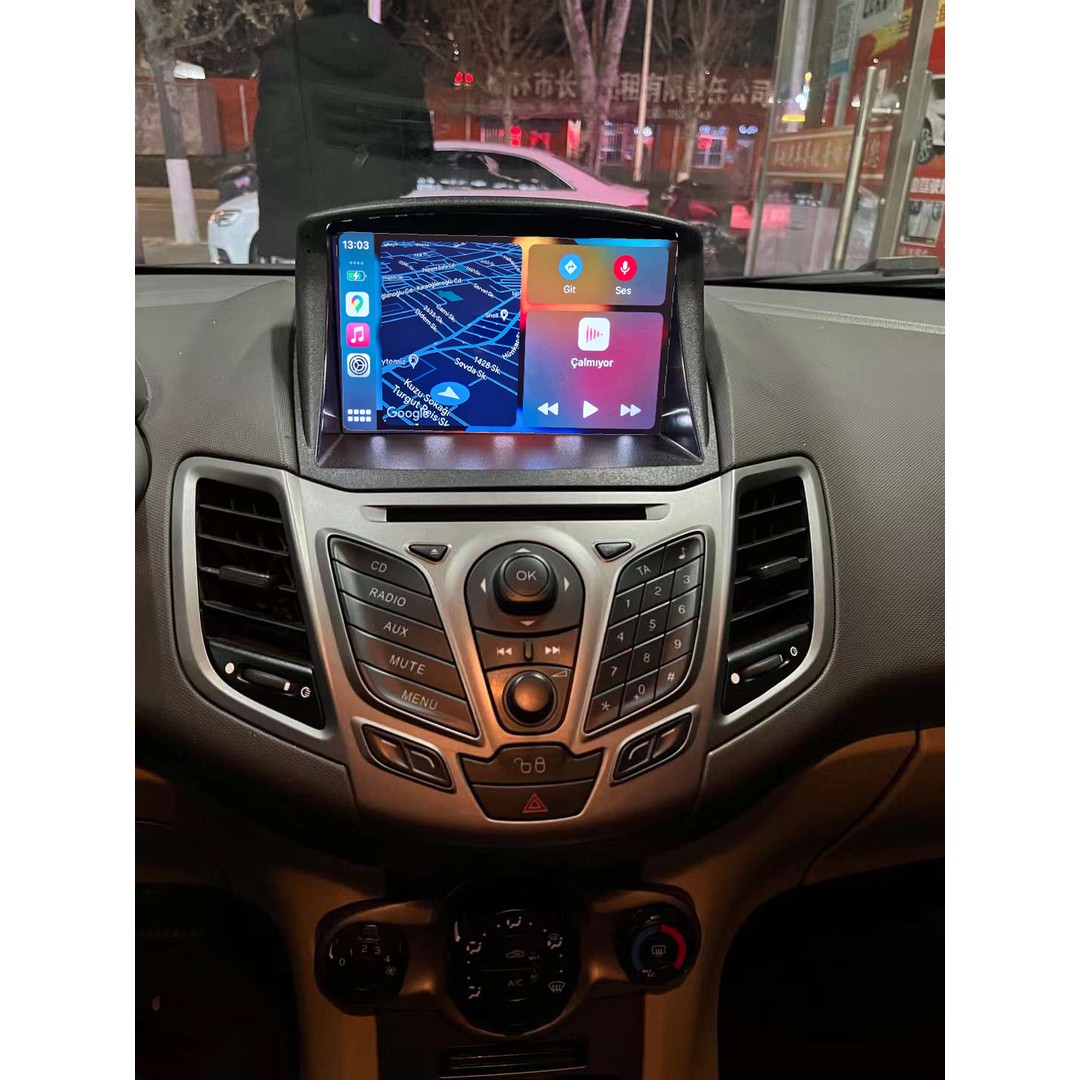 110000563976739.jpg Conio Ford 2009-2017 Fiesta Android Sürüm 13 Kablosuz Carplay Navigasyon Multimedya 9 Inç Ekran 4gb Ram 32GB Rom Hafıza - Görsel 1