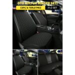 Mısırlı Grup Mısırlıgrup Tay Tüyü Cepli & Terletmez Kumaş Sırtlı Oto Koltuk Minder Seti - Koltuk Koruma Kılıfı (3'lü Set) - Görsel 5