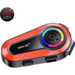 Mioji Mio 120 2x RGB 1000mAh IPX6 1500m 2 Kişilik Kask Intercom Motosiklet Bluetooth Kulaklık - Görsel 4
