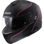 Ls2 Strobe 2 Lux Mat Siyah-Pembe Kask