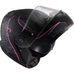 Ls2 Strobe 2 Lux Mat Siyah-Pembe Kask - Görsel 2