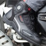 Ebakbak Motosiklet Ayakkabısı Güçlendirilmiş Koruma Deri Kısa Italyan Model Sert Korumalı Motor Botu - Görsel 6