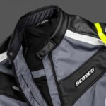 Ebakbak Motosiklet Montu Full Korumalı 4 Mevsim Pu Kaplamalı Deri ve Maxdura Kumaş Motor Mont Neon - Görsel 4