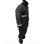 Ebakbak  Motosiklet Lüx Pvc Yağmurluk Dikişsiz Frekans Suya ve Rüzgar Karşı Dayanıklı Reflektörlü Yağmurluk - Görsel 3