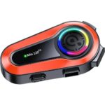 Mioji Mio 120 2x RGB 1000mAh IPX6 1500m 2 Kişilik Kask Intercom Motosiklet Bluetooth Kulaklık