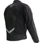 Ebakbak Motosiklet Montu Kısa 4 Mevsim Full Korumalı Deri ve Maxdura 600D Kumaş Black King Motor Mont - Görsel 2