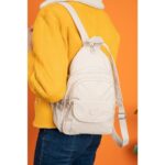 Çanta Trend Mega Kadın Su Geçirmez Kumaş Sırt Çantası - Görsel 3