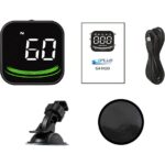 Gplus G4 Hud Elektronik Yön Pusulalı Gps Uydu Tarayıcılı Çift Alarmlı 6 Renk Işık Efektli Hayalet Ekran Hız Göstergesi - Görsel 5