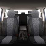 Minderland Vıp Serisi - Suzuki Vitara ile Uyumlu Oto Koltuk Kılıfı, Tay Tüyü-Deri / Füme*siyah*siyah - Görsel 5