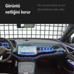 Engo Mercedes E180 Ekran Koruyucu Multimedya + Yolcu Ekranı W214 Şeffaf - Görsel 5