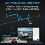 Wevolt Premium MB-5200 Wifi Ultra Hd 4K 10 Inç Ayna Kamera (Wifi+Gps+Türkçe Menü) Çift Kameralı Araç Kamera - Görsel 4