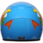 Ebakbak Motosiklet ve Bisiklet Çocuk Kaskı Full Face Pp Material Abs Çocuk Kask Dino Mavi - Görsel 3