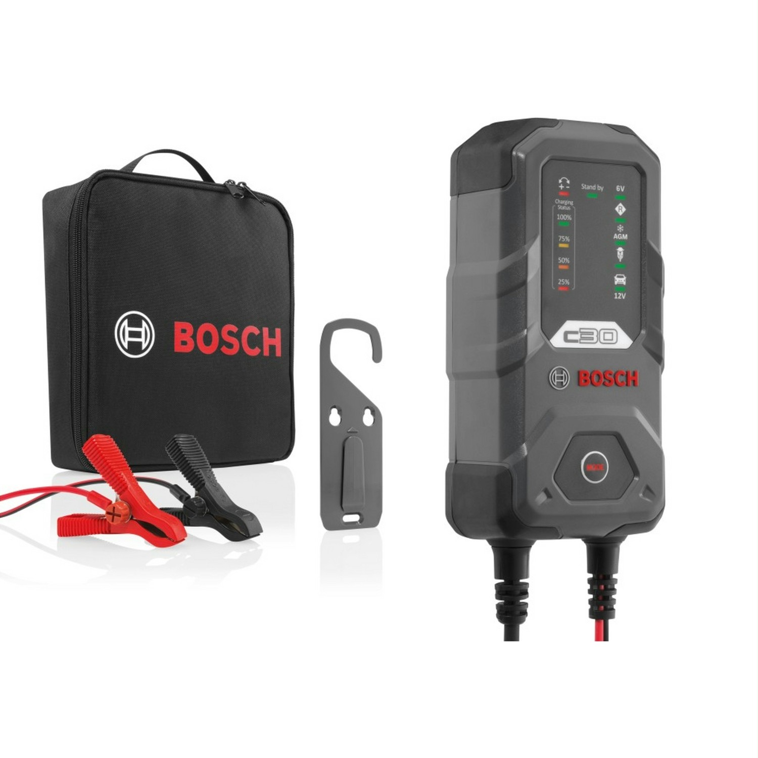 110000646523406.jpg Bosch C30 Akü Şarj Cihazı 6/12V - Görsel 1